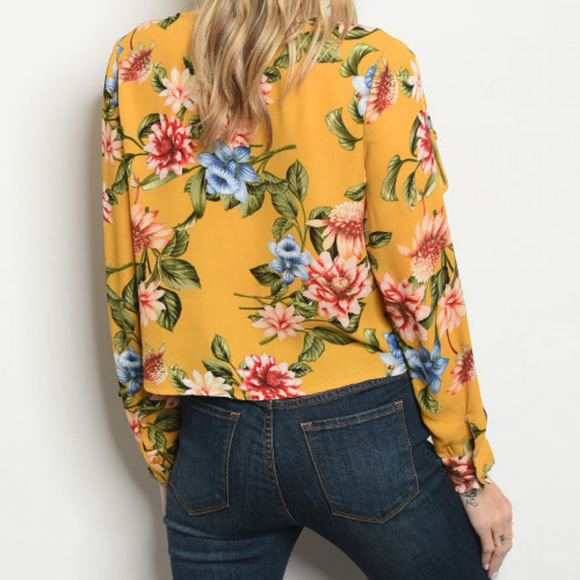 Floral Long Sleeve Top - Picture 3 of 3